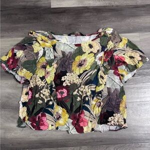 Zara Multicolor Floral Blouse